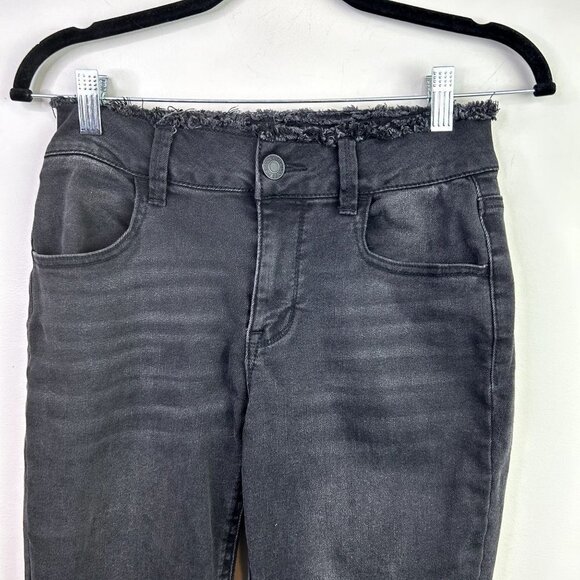 Maurices‎ high rise black ram hem waist jean size xs - Picture 2 of 10